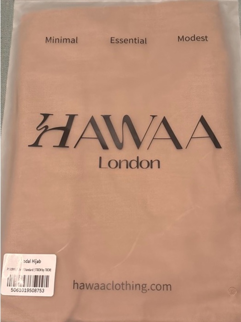 HAWAA London Modal Hijab - Blush Nude